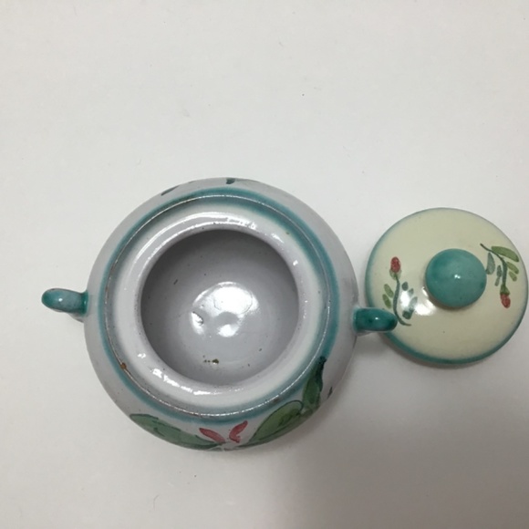 VTG Disapia Italy Ceramic Hand Painted Floral Bowl Dish, small ceramic bowl lid - Picture 9 of 14